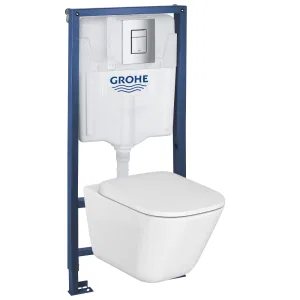Комплект инсталляция и унитаз подвесной безободковый Grohe Rapid SL The Gap, белый (38772001R2) Комплект инсталляция и унитаз подвесной безободковый Grohe Rapid SL The Gap, белый (38772001R2)