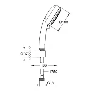 Коллекция Grohe Душевой набор GROHE QuickFix Vitalio Comfort, хром (26176000) Коллекция Grohe Душевой набор GROHE QuickFix Vitalio Comfort, хром (26176000)