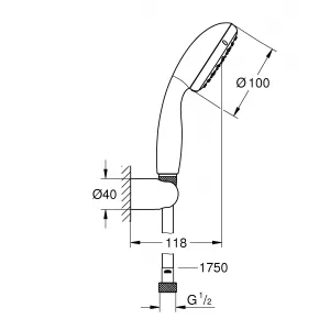 Коллекция Grohe Душевой набор GROHE QuickFix Vitalio Start I, 5,8 л (27944000) Коллекция Grohe Душевой набор GROHE QuickFix Vitalio Start I, 5,8 л (27944000)