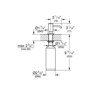 Дозатор жидкого мыла GROHE Authentic, хром, (40537000) Дозатор жидкого мыла GROHE Authentic, хром, (40537000)