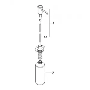 Дозатор жидкого мыла GROHE Authentic, хром, (40537000) Дозатор жидкого мыла GROHE Authentic, хром, (40537000)