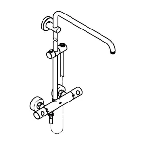 Душевая система с термостатом для настенного монтажа, GROHE Euphoria, хром, (26241000) Душевая система с термостатом для настенного монтажа, GROHE Euphoria, хром, (26241000)