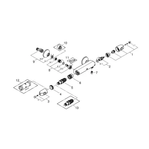 Термостат для душа, GROHE Grohtherm 1000 New, хром, (34143003) Термостат для душа, GROHE Grohtherm 1000 New, хром, (34143003)