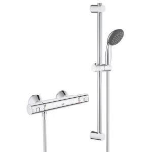 Термостатический смеситель для душа GROHE Precision Start с душевым гарнитуром, хром (34597000) Термостатический смеситель для душа GROHE Precision Start с душевым гарнитуром, хром (34597000)