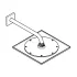 Верхний душ с кронштейном GROHE Rainshower F-series, 254х254 мм, хром (26060000) Верхний душ с кронштейном GROHE Rainshower F-series, 254х254 мм, хром (26060000)