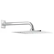 Верхний душ с кронштейном GROHE Rainshower F-series, 254х254 мм, с ограничением расхода воды, хром (26070000)