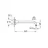 Душевой кронштейн GROHE Rainshower Grandera 285 мм, теплый закат глянец (27986DA0) Душевой кронштейн GROHE Rainshower Grandera 285 мм, теплый закат глянец (27986DA0)