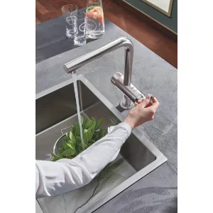 Смеситель для кухни, GROHE Blue Pure Minta, стартовый комплект, суперсталь, (30382DC0) Смеситель для кухни, GROHE Blue Pure Minta, стартовый комплект, суперсталь, (30382DC0)