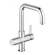 Смеситель для кухни GROHE Blue, с функцией фильтрации, хром, (31303000)