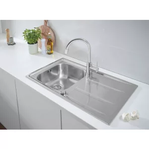 Мойка GROHE из нержавеющей стали с корзинчатым вентилем, оборачиваемая K400 45 -S 86/50 1.0 (31566SD0) Мойка GROHE из нержавеющей стали с корзинчатым вентилем, оборачиваемая K400 45 -S 86/50 1.0 (31566SD0)