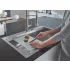 Мойка GROHE из нержавеющей стали с корзинчатым вентилем, расположение основной чаши слева, K1000 80-S 116/52 1.0 (31581SD0) Мойка GROHE из нержавеющей стали с корзинчатым вентилем, расположение основной чаши слева, K1000 80-S 116/52 1.0 (31581SD0)
