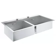 Мойка GROHE из нержавеющей стали, 2 чаши, без корзинчатого вентиля, K800 120-S 102,4/56 2.0 (31585SD0)
