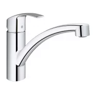 Смеситель для кухни GROHE Eurosmart new с низким изливом и энергосберегающим картриджем, хром (30260002)