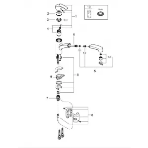 Смеситель для кухни GROHE QuickFix Start, с выдвижной лейкой, хром (30307000) Смеситель для кухни GROHE QuickFix Start, с выдвижной лейкой, хром (30307000)