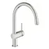 Смеситель для кухонной мойки GROHE Vento с выдвижным C-образным изливом, суперсталь (30434DC0) Смеситель для кухонной мойки GROHE Vento с выдвижным C-образным изливом, суперсталь (30434DC0)