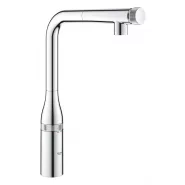 Смеситель для кухонной мойки GROHE Accent Smart Control с выдвижным L-образным изливом, хром (30444000)