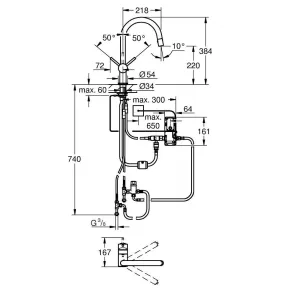 Смеситель сенсорный для кухни GROHE Minta Touch, хром (31358001) Смеситель сенсорный для кухни GROHE Minta Touch, хром (31358001)
