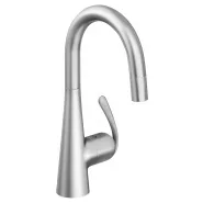 Смеситель для кухни GROHE Zedra с выдвижным изливом/лейкой, нержавеющая сталь (32296SD0)