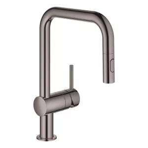 Смеситель для кухни GROHE Minta однорычажный с выдвижным изливом, темный графит (32322A02) Смеситель для кухни GROHE Minta однорычажный с выдвижным изливом, темный графит (32322A02)