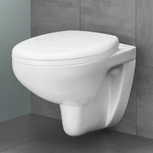 Унитаз подвесной безободковый GROHE Bau Ceramic с сиденьем без микролифта (NW0002) Унитаз подвесной безободковый GROHE Bau Ceramic с сиденьем без микролифта (NW0002)