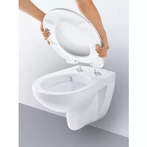 Унитаз подвесной безободковый GROHE Bau Ceramic с сиденьем с микролифтом (NW0005) Унитаз подвесной безободковый GROHE Bau Ceramic с сиденьем с микролифтом (NW0005)