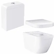 Унитаз напольный безободковый GROHE Euro Ceramic с бачком и сидением без микролифта (NW0013-1)