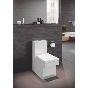 Унитаз напольный безободковый GROHE Cube Ceramic с бачком и быстросъемным сиденьем с микролифтом (NW0037) Унитаз напольный безободковый GROHE Cube Ceramic с бачком и быстросъемным сиденьем с микролифтом (NW0037)