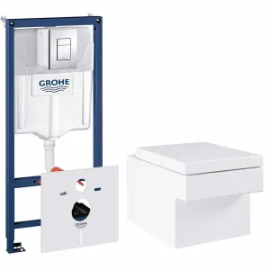 Готовый набор для туалета GROHE Cube Ceramic (NW0040) Готовый набор для туалета GROHE Cube Ceramic (NW0040)