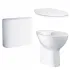 Унитаз напольный безободковый GROHE Bau Ceramic с бачком и сиденьем с микролифтом (NW0051-1) Унитаз напольный безободковый GROHE Bau Ceramic с бачком и сиденьем с микролифтом (NW0051-1)