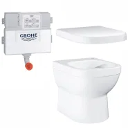 Унитаз напольный безободковый GROHE Euro Ceramic с бачком и сиденьем без микролифта (NW0054-1)