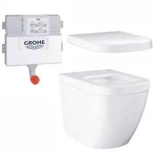Унитаз напольный безободковый GROHE Euro Ceramic с бачком и сиденьем с микролифтом (NW0056) Унитаз напольный безободковый GROHE Euro Ceramic с бачком и сиденьем с микролифтом (NW0056)