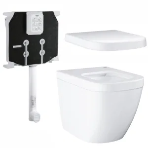 Унитаз напольный безободковый GROHE Euro Ceramic с бачком и сиденьем без микролифта (NW0057-1) Унитаз напольный безободковый GROHE Euro Ceramic с бачком и сиденьем без микролифта (NW0057-1)