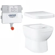 Унитаз напольный безободковый GROHE Euro Ceramic с бачком и сиденьем без микролифта (NW0059-1)