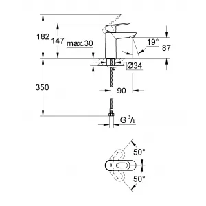 Готовый комплект для ванной комнаты GROHE BauLoop (NB0055) Готовый комплект для ванной комнаты GROHE BauLoop (NB0055)