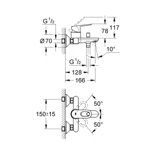 Готовый комплект для ванной комнаты GROHE BauLoop (NB0055) Готовый комплект для ванной комнаты GROHE BauLoop (NB0055)