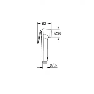 Ручной душ GROHE Vitalio Trigger Spray 30, 1 режим струи, хром (26351000) Ручной душ GROHE Vitalio Trigger Spray 30, 1 режим струи, хром (26351000)