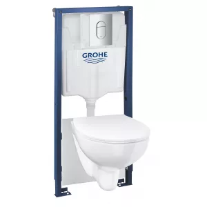 Система инсталляции GROHE QuickFix Solido 5-в-1 для подвесного унитаза, альпин-белый (39902000) Система инсталляции GROHE QuickFix Solido 5-в-1 для подвесного унитаза, альпин-белый (39902000)