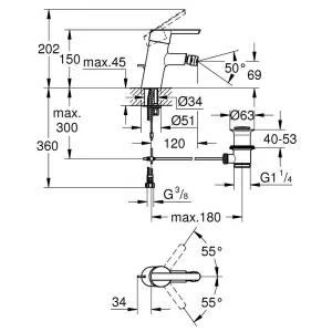 Смеситель для биде GROHE Feel (32558000) Смеситель для биде GROHE Feel (32558000)