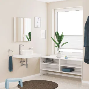 Смеситель для раковины однорычажный GROHE QuickFix Start Edge с нажимным донным клапаном, XL-Size, хром, (23777001) Смеситель для раковины однорычажный GROHE QuickFix Start Edge с нажимным донным клапаном, XL-Size, хром, (23777001)