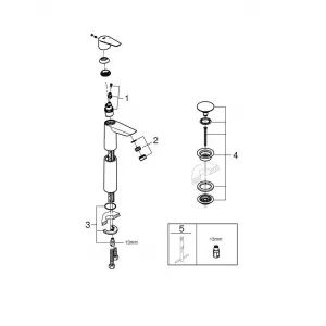 Смеситель для раковины однорычажный GROHE QuickFix Start Edge с нажимным донным клапаном, XL-Size, хром, (23777001) Смеситель для раковины однорычажный GROHE QuickFix Start Edge с нажимным донным клапаном, XL-Size, хром, (23777001)