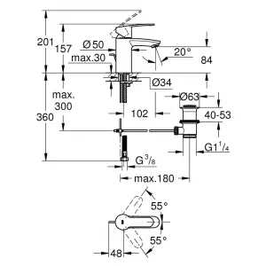 Смеситель для раковины Grohe Eurostyle Cosmopolitan 33552002 хром Смеситель для раковины Grohe Eurostyle Cosmopolitan 33552002 хром