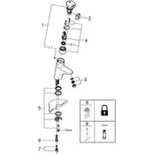 Кран для раковины GROHE Eurodisc SE автоматический, без функции смешивания, хром (36249000) Кран для раковины GROHE Eurodisc SE автоматический, без функции смешивания, хром (36249000)