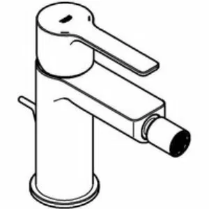 Смеситель для биде GROHE Lineare с донным клапаном, S-size, хром (33848001) Смеситель для биде GROHE Lineare с донным клапаном, S-size, хром (33848001)