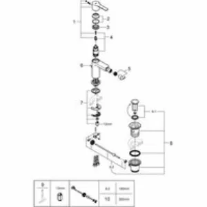 Смеситель для биде GROHE Lineare с донным клапаном, S-size, хром (33848001) Смеситель для биде GROHE Lineare с донным клапаном, S-size, хром (33848001)