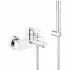 Смеситель для ванны GROHE Lineare с душевым гарнитуром, хром (33850001) Смеситель для ванны GROHE Lineare с душевым гарнитуром, хром (33850001)