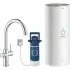 Комплект для кухни GROHE Red Duo с C-образным смесителем, бойлером L-Size и фильтром, хром (30079001) Комплект для кухни GROHE Red Duo с C-образным смесителем, бойлером L-Size и фильтром, хром (30079001)