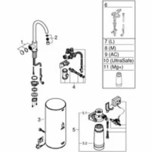 Комплект для кухни GROHE Red Mono с C-образным вентилем, бойлером L-Size и фильтром, хром (30080001) Комплект для кухни GROHE Red Mono с C-образным вентилем, бойлером L-Size и фильтром, хром (30080001)