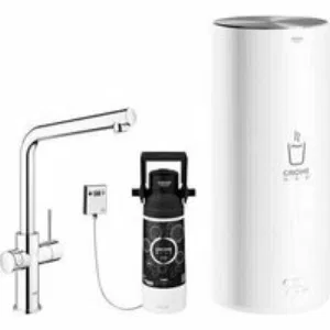 Комплект для кухни GROHE Red Duo с L-образным смесителем, бойлером L-Size и фильтром, хром (30325001) Комплект для кухни GROHE Red Duo с L-образным смесителем, бойлером L-Size и фильтром, хром (30325001)