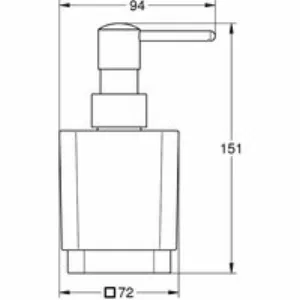 Дозатор жидкого мыла GROHE Selection Cube, хром (40805000) Дозатор жидкого мыла GROHE Selection Cube, хром (40805000)