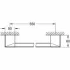 Ручка для ванной GROHE Selection Cube 600 мм, хром (40807000) Ручка для ванной GROHE Selection Cube 600 мм, хром (40807000)
